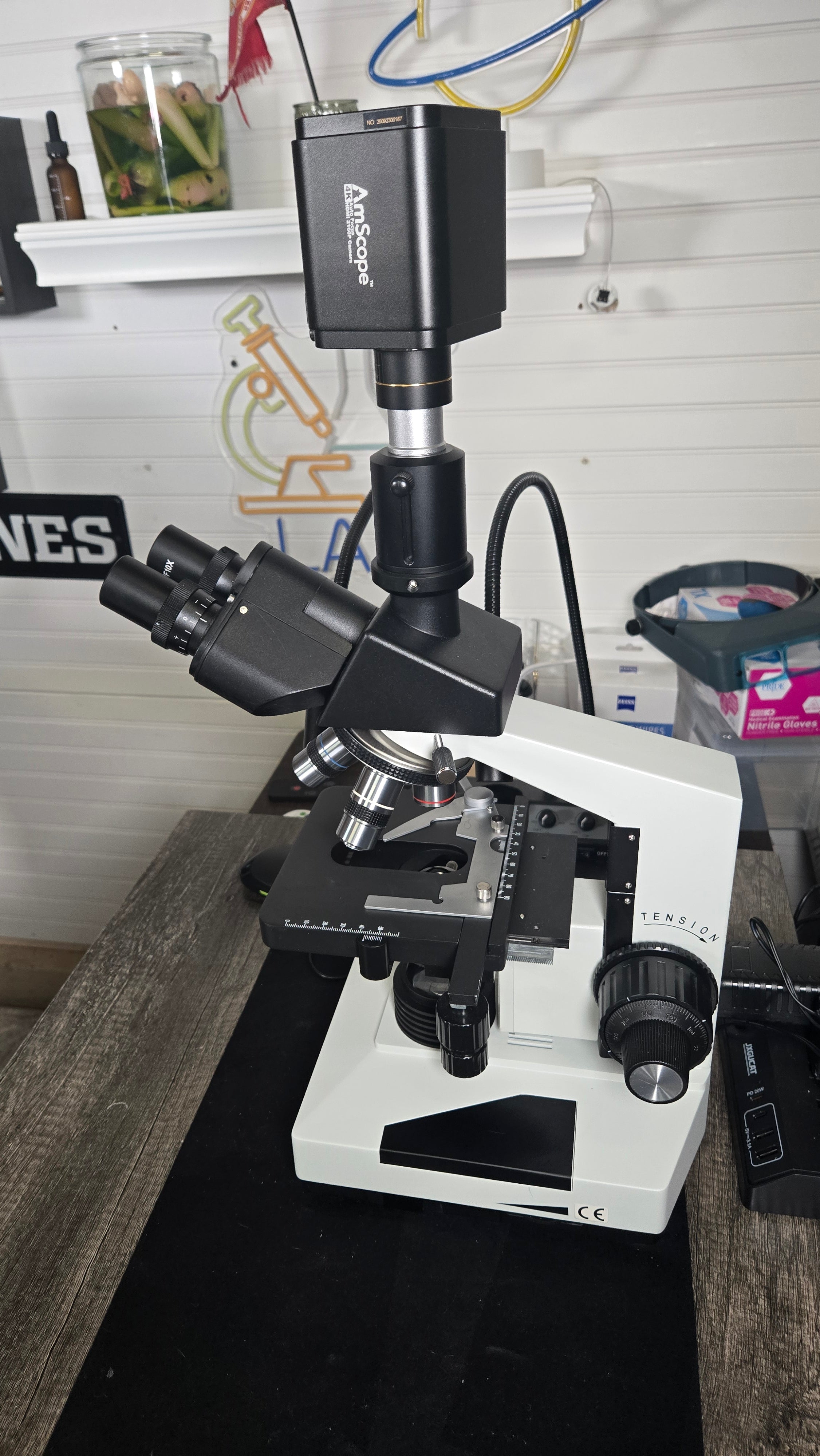 AmScope T490 Trinocular Compound Microscope