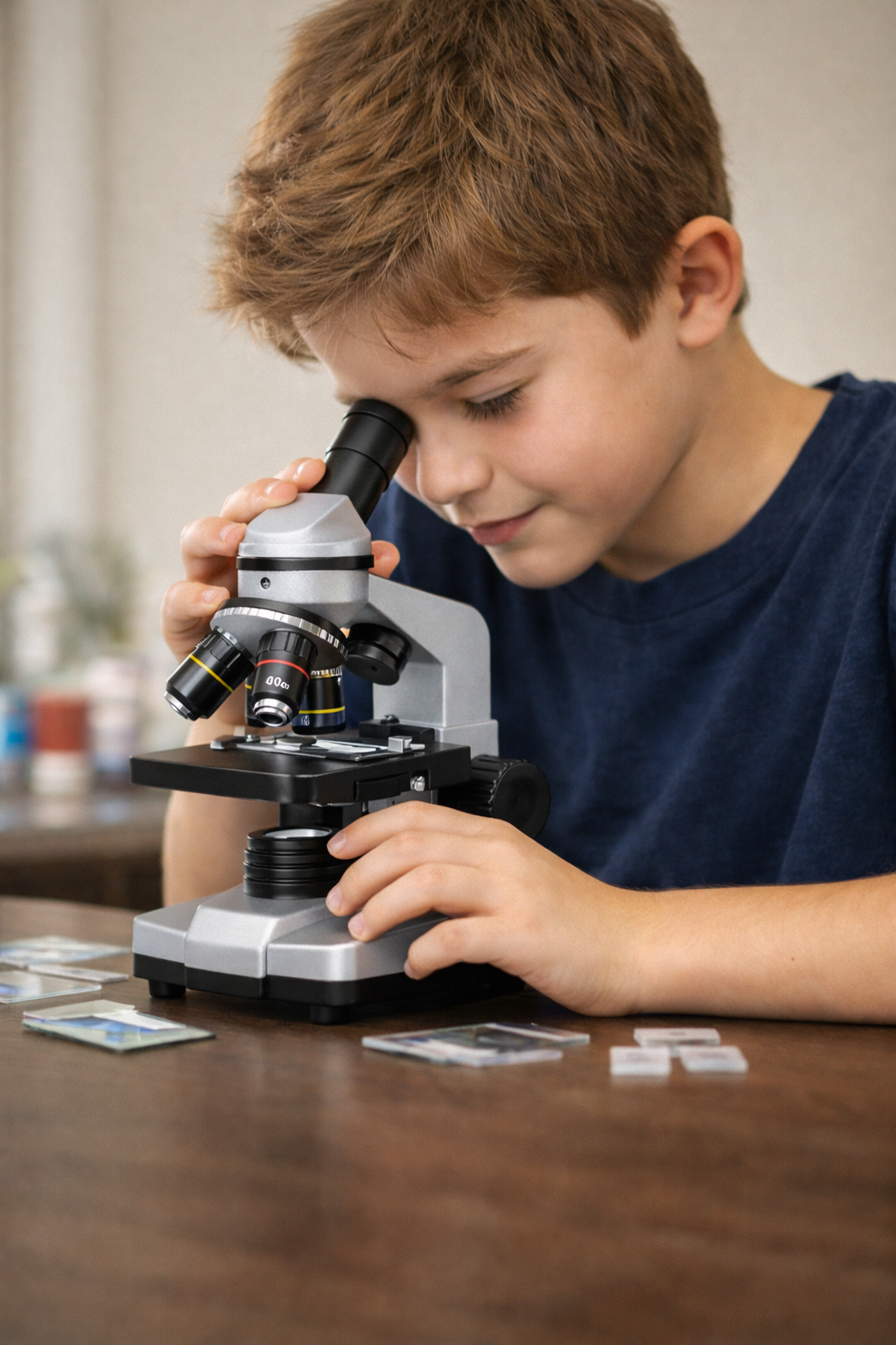 Beginner Microscope Kit for Kids Ages 8–12 | The Visual Scientist STEM Lab Set