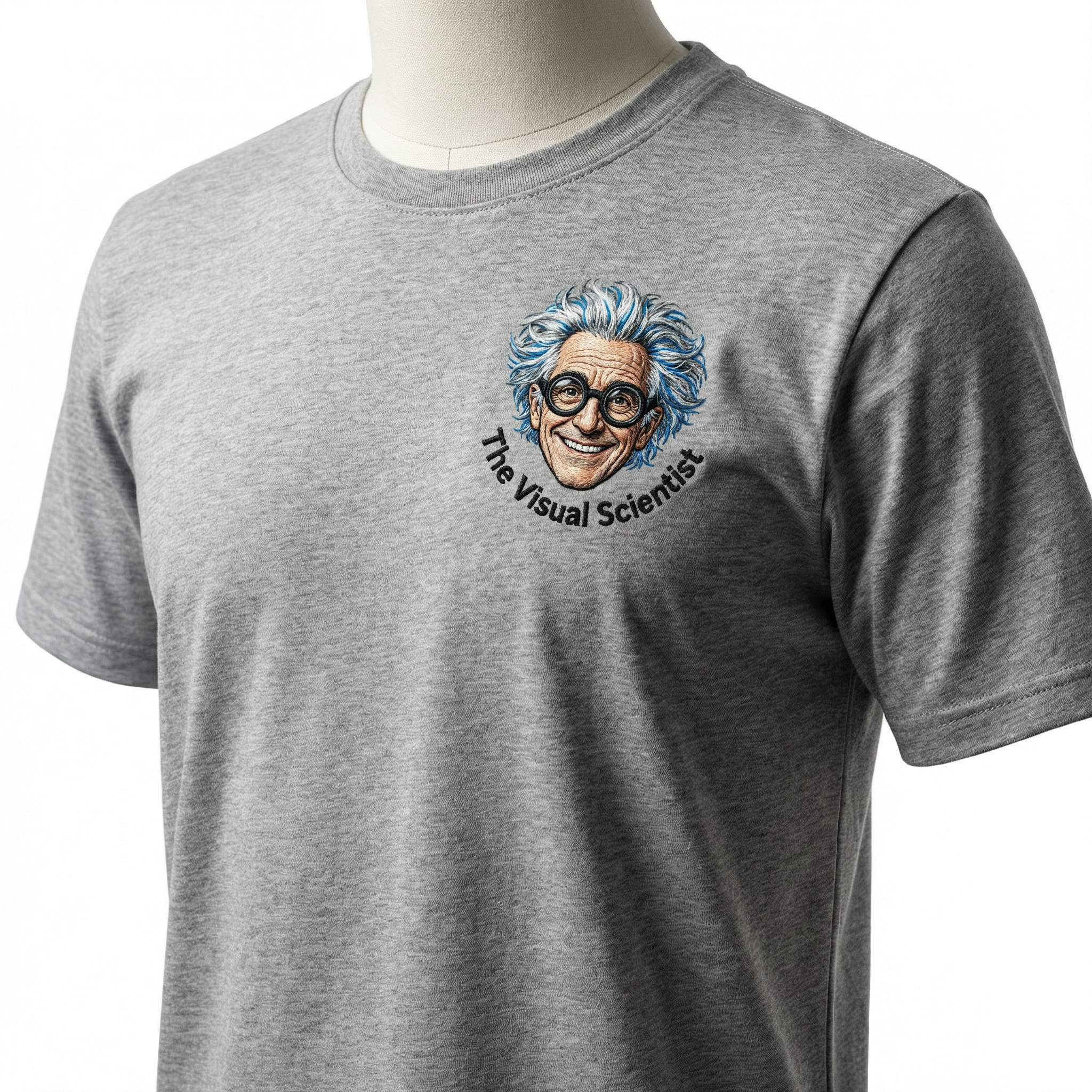 Unisex Science Crest T-Shirt – Embroidered | The Visual Scientist