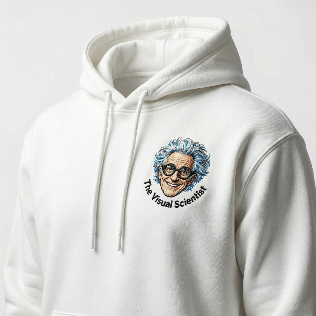 Science Crest T-Shirt – Embroidered Logo | The Visual Scientist