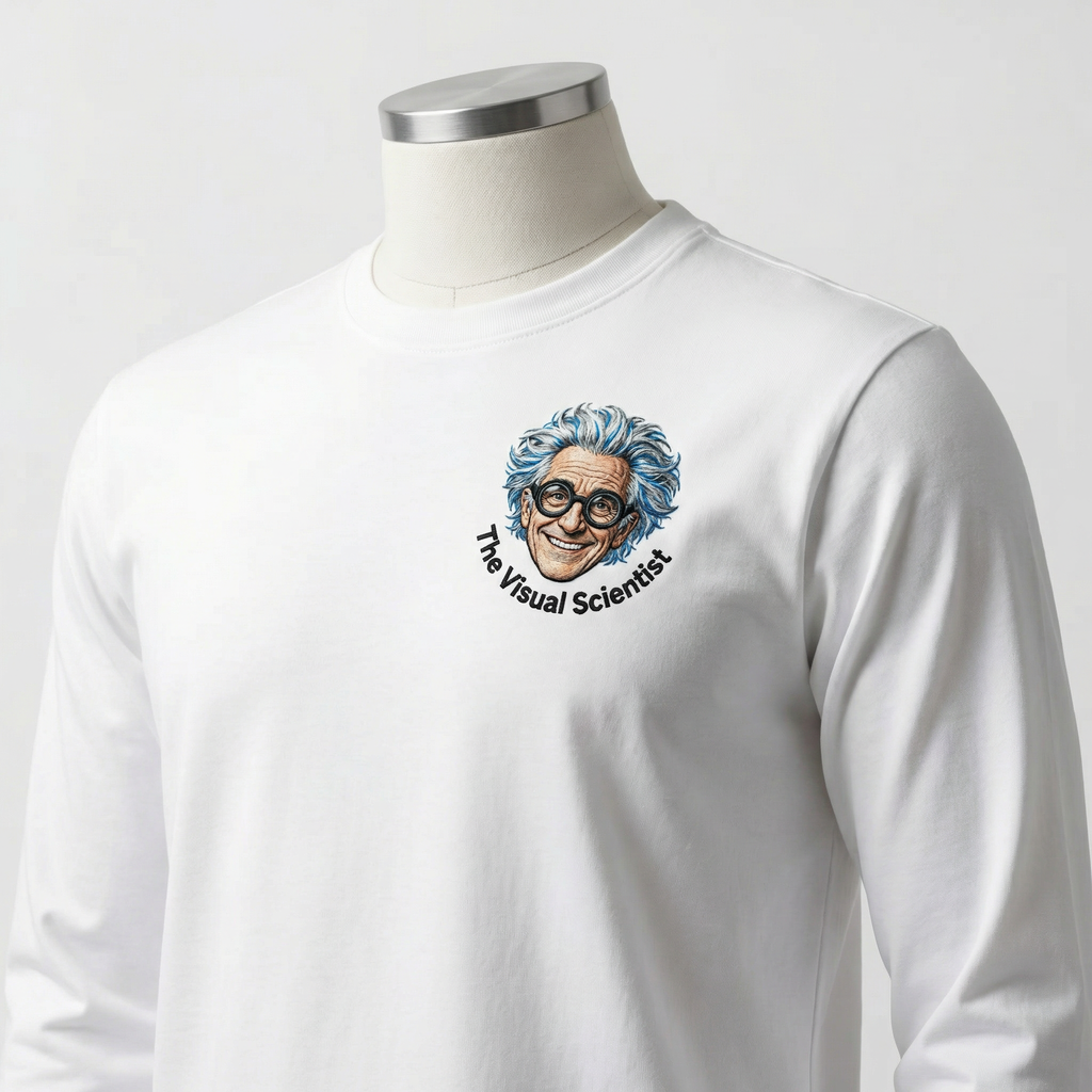 Unisex Science Logo Long Sleeve Shirt for Class & Lab | The Visual Scientist