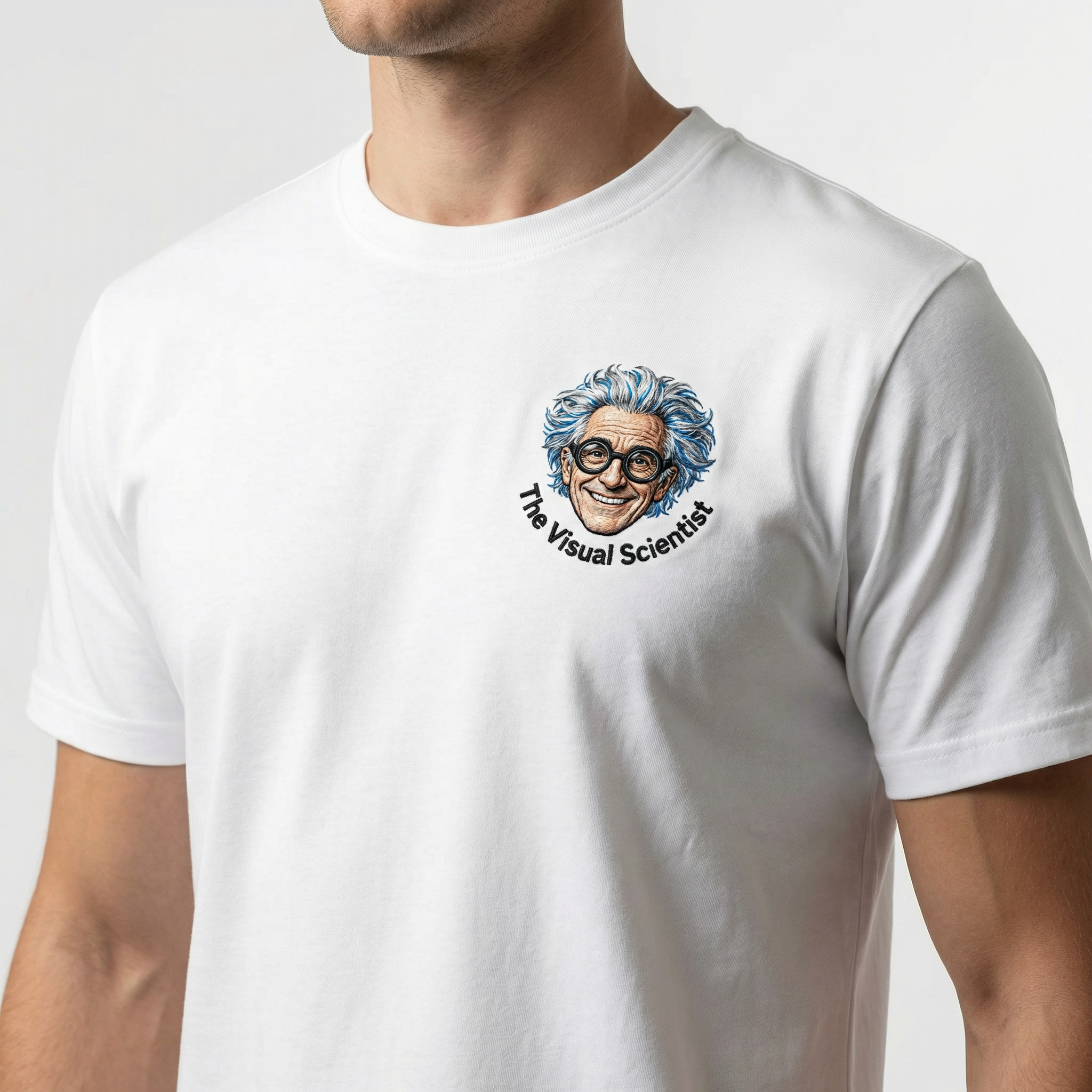 Unisex Science Crest T-Shirt – Embroidered | The Visual Scientist