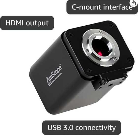 AmScope 4K HDMI Wi-Fi Microscope Camera (AF408)