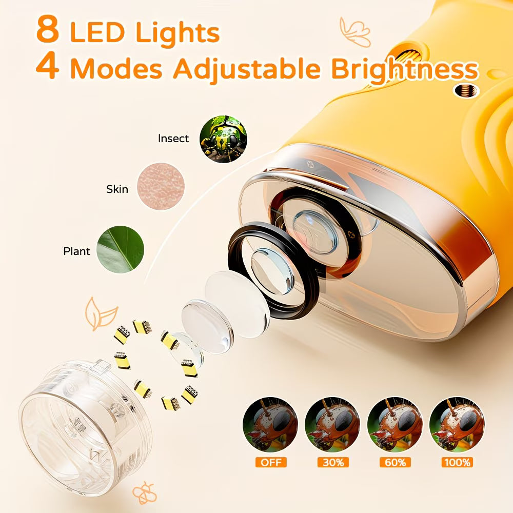 Rivgot USB Handheld Digital Microscope (1080P HD, 1000×) | The Visual Scientist Lab Series